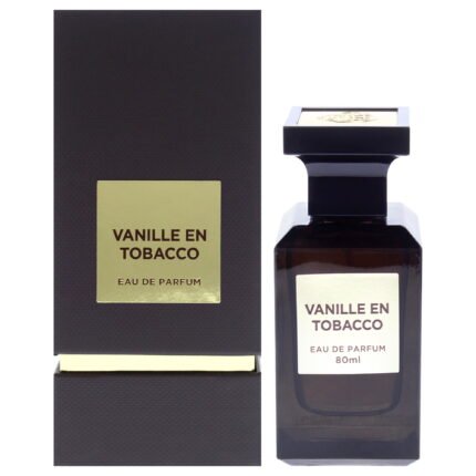 Vanille En Tobacco by Fragrance World for Men EDP Spray